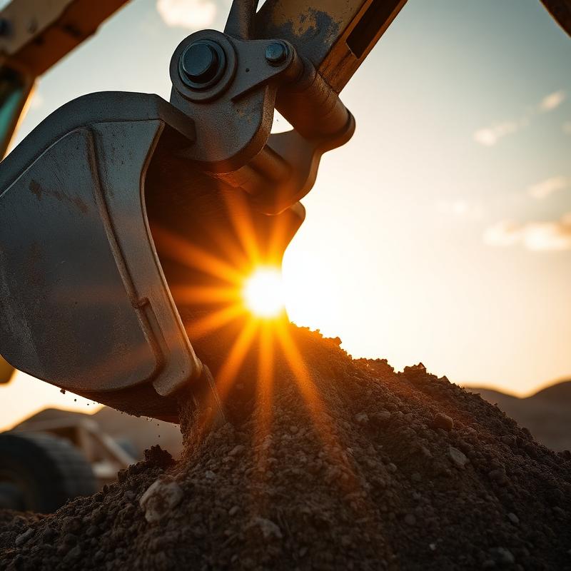 Bucket at golden hour